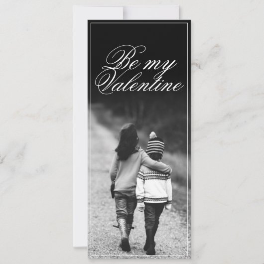 Carte Sois mon Valentin - Côte à côte (Devant)