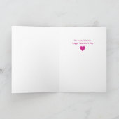 Carte Sois mon Valentin Saint Valentin Cœurs Grunge Rose (Intérieur)