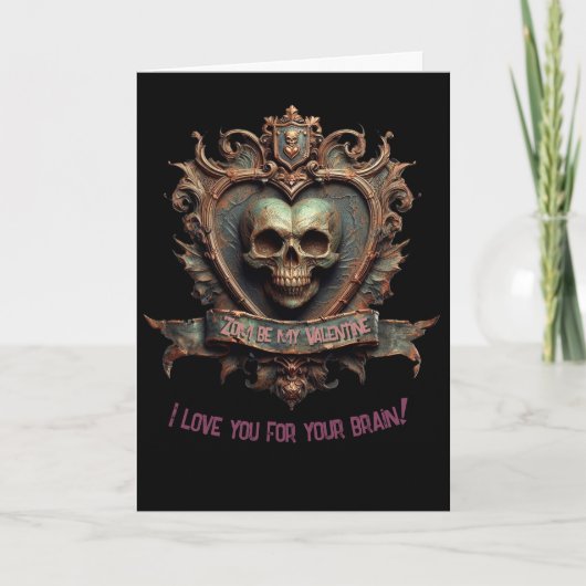 Carte Sois mon Valentin zombie (Devant)