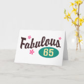 Carte soixante-cinquième Anniversaire (Fleur jaune)