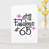 Carte soixante-cinquième Anniversaire (Fleur jaune)