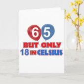 Carte soixante-cinquième conceptions d'anniversaire (Fleur jaune)