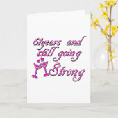 Carte soixante-et-unième anniversaire d'année (Fleur jaune)