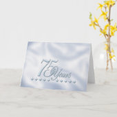 Carte soixante-quinzième Anniversaire (Fleur jaune)