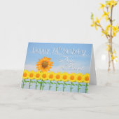 Carte Soixante-quinzième anniversaire de cher ami, (Fleur jaune)