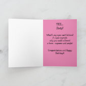 Carte Soixante voeux d'anniversaire ! (Intérieur)