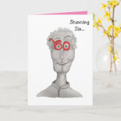 Carte Soixante voeux d'anniversaire ! (Fleur jaune)