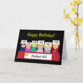 Carte soixantième Anniversaire personnalisable (Fleur jaune)
