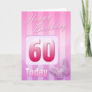 Carte Soixantième maman heureuse de grand-tante de