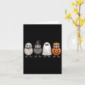 Carte Soky Ghost Kiwi Bird Pumpkin Halloween Skeleton (Fleur jaune)