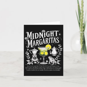 Carte Soky Midnight Margaritas Drôle Halloween Boisson