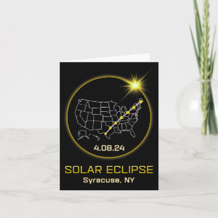 Carte Solar Eclipse 2024 Syracuse Ny New York Totalité E