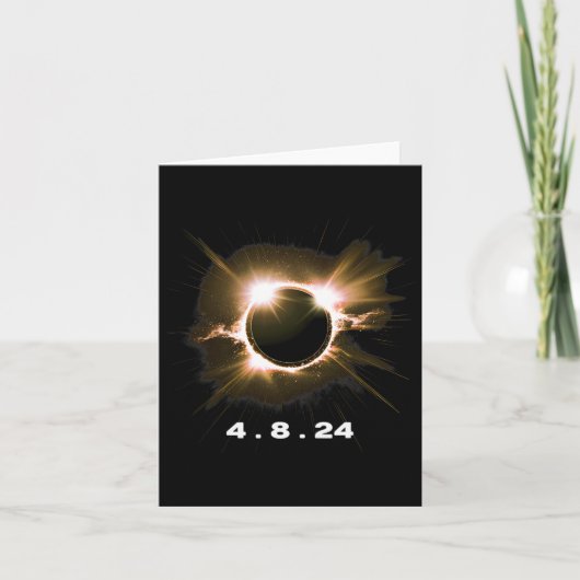 Carte Solar Eclipse 4.8.24 Totality Event 2024 Souvenir (Devant)