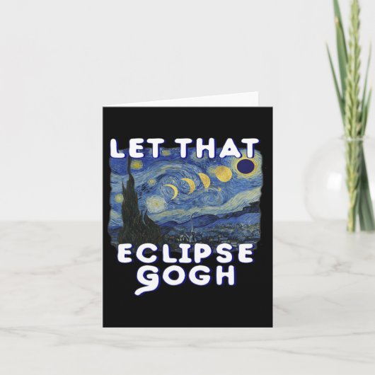 Carte Solar Eclipse Chemise Commémorative Van Gogh Plais (Devant)