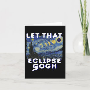 Carte Solar Eclipse Chemise Commémorative Van Gogh Plais