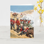 Carte Soldat britannique du XIXe siècle (Fleur jaune)