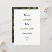 Carte Soldat Caméra militaire Adieu Mlle vous Adieu (Devant/Arrière en situation)