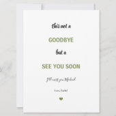 Carte Soldat Caméra militaire Adieu Mlle vous Adieu (Devant)