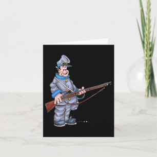 Carte Soldat de guerre civile amusant