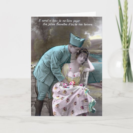 Carte Soldat et amoureux (Devant)