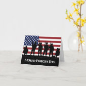 Carte Soldats de la Journée des forces armées américaine (Fleur jaune)