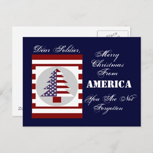 CARTE SOLDIER NOËL (Devant / Derrière)