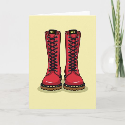 Carte Sole Mate Love Boots Card (Devant)
