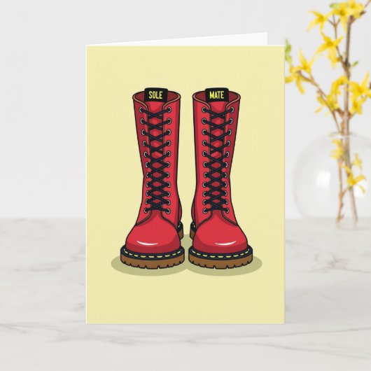 Carte Sole Mate Love Boots Card (Fleur jaune)