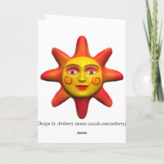 Carte Soleil - Anniversaire (Dos)