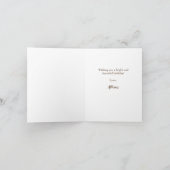 Carte Soleil brillant et Ciel bleu Salutation d'annivers (Intérieur)