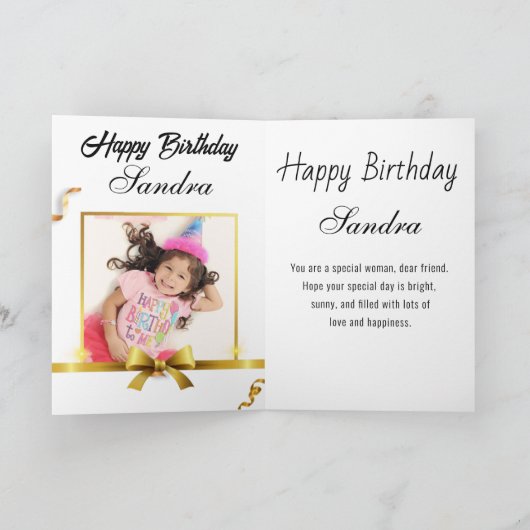 Carte Soleil coloré Joyeux anniversaire (Intérieur)