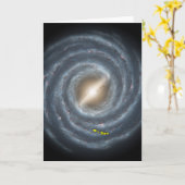 Carte Soleil dans la voie lactée NASA (Fleur jaune)