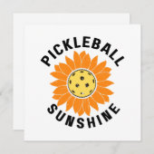 Carte Soleil de Pickleball (Devant / Derrière)