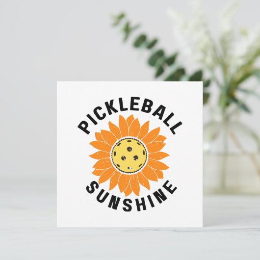 Carte Soleil de Pickleball (Debout devant)