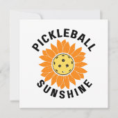 Carte Soleil de Pickleball (Devant)