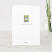 Carte Soleil heureux de nid d'oiseaux de Robin (Dos)