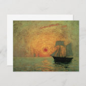 Carte Soleil rouge par Maxime Maufra, impressionnisme Vi (Devant / Derrière)