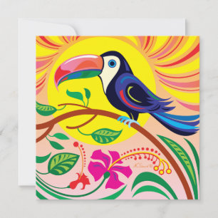 Carte Soleil Toucan Tropical