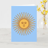 Carte Solénoïde De Mayo de l'Argentine (Fleur jaune)