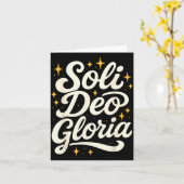 Carte Soli Deo Gloria Reformed Christian Theology Design (Fleur jaune)