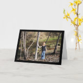 Carte Solitude dans les arbres (Fleur jaune)