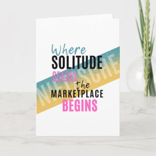 Carte Solitude et foule Introvert Nietzsche citation