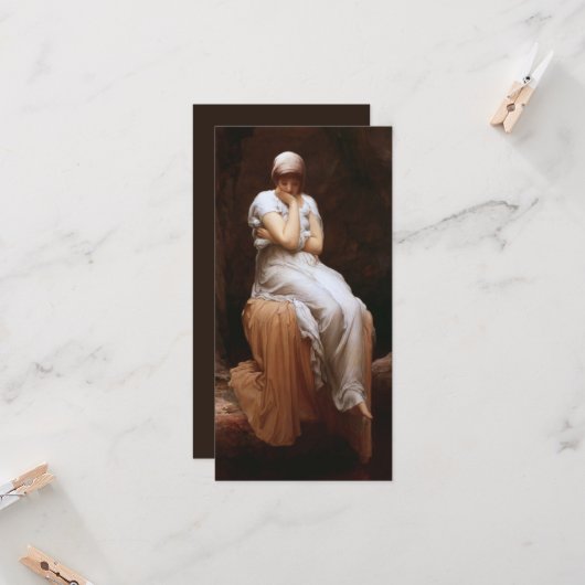 Carte Solitude (par Frederic Leighton) (Devant/Arrière en situation)