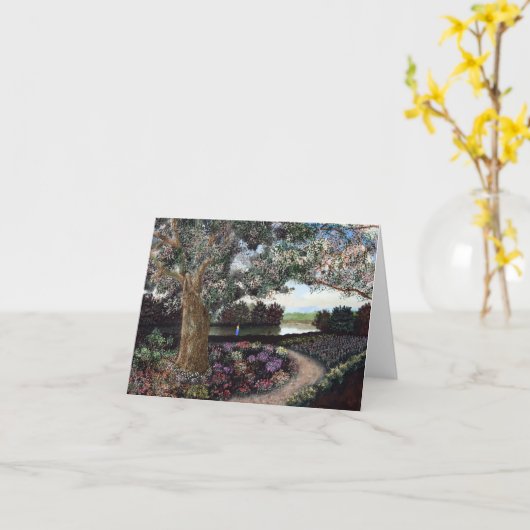 Carte Solitude par JIM Ivey--Carte pour notes vide (Fleur jaune)