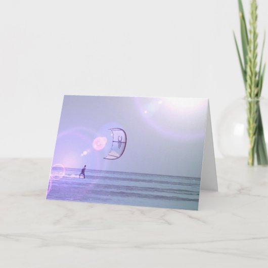 Carte Solo Kiteboard Greeting Card (Devant)