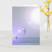 Carte Solo Kiteboard Greeting Card (Fleur jaune)