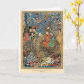 Carte Solomon et la reine de Sheba, XVIème siècle (Fleur jaune)