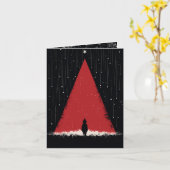 Carte Solstice de minuit : Noël gothique (Fleur jaune)