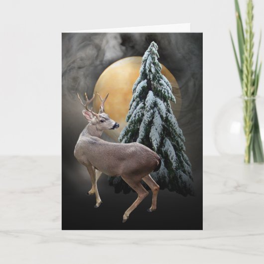 Carte Solstice Deer (Devant)