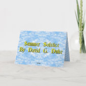 Carte Solstice d'été (Dos)